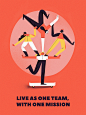 Mixmax Posters : Series of posters for Mixmax. Each poster tells about one of the major company values regarding teamwork and client service. Posters are meant to be used separately as well as matching together as one bigger poster.The values are:Bring ou