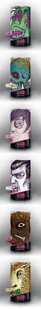 视觉同盟：【包装设计 创意】一款名为“Kiss”的饮料概念包装设计，“每一个吻都有它独特的味道和感受……”，来自俄罗斯女设计师Alexandra Istratova