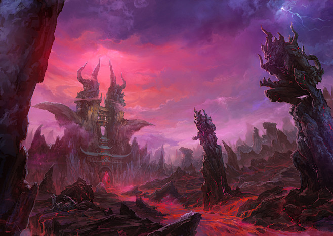 亚洲cg游戏原画贴图区cg原画cg动漫场景原画作品一组4