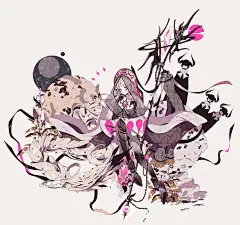 日本人气插画师 しきみ 的二次元人物插画，浓浓的日本漫画风！ ​​​​