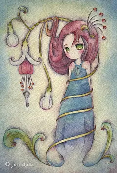 日本插画家juriu的漂亮水彩插画 第二期 - 插画图片_插画师_插画壁纸_场景插画_yidodo.net - 意兜兜