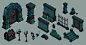 Dungeon Assets, Baldi Konijn : Assets designed for a personal project.