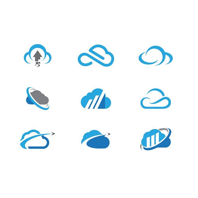 蓝色云朵logo