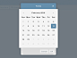 Calendar Modal 时间控件