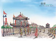 长安城插画的搜索结果_百度图片搜索