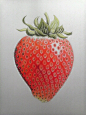 一颗草莓画了整整三天的人真是伤不起啊！