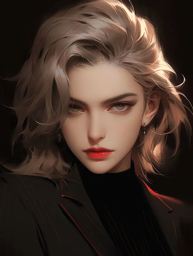 又靓又飒气质美女-花瓣网