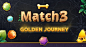 Match 3 - Golden Journey : Match 3: Golden Journey is available for both iOS and Android devices. Switch and Match your way through dozens of levels in this fun new puzzle adventure. 