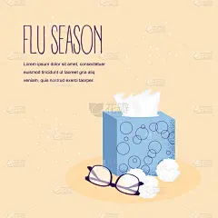 季节,秋天,感冒病毒,症状,杯,乌克兰,头痛,冬天,海报,图像