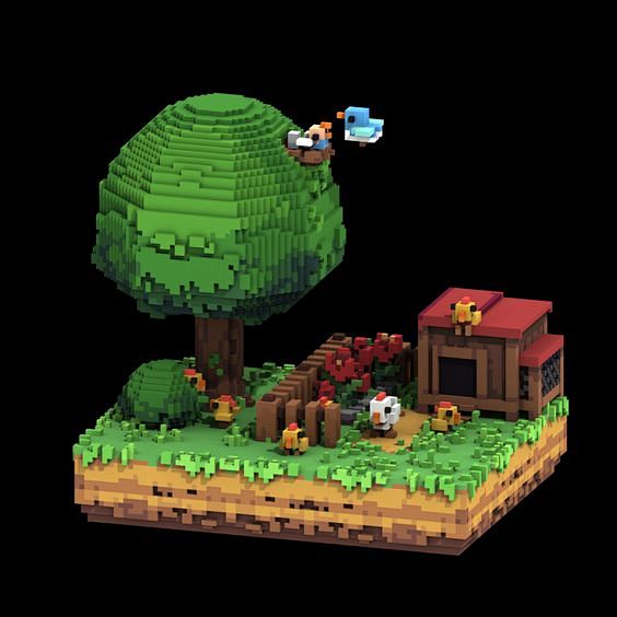 独立游戏美术风格欣赏：体素篇（Voxel...