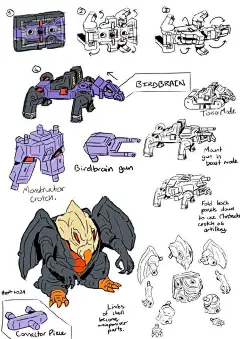 《变形金刚》人物概念设计，磁带隐者怪魔团_角色_形态_造型