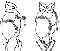 古风插画：发型有多少种，古风女子就有多少种美【附素材】-资讯-蓝铅笔