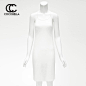 COCOBELLA 2013夏新款欧美范 交叉设计修身女装长款背心/吊带