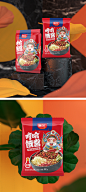 馫食汇哼哈饿酱拌面系列产品包装设计案例