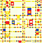 ARTWE官方微博：#【艺术流派】#1917年在荷兰出现的几何抽象主义画派,以《风格》杂志为中心。创始人为杜斯堡,主要领袖为P.蒙德里安。主张纯抽象和纯朴，颜色使用红、黄、蓝三原色。热衷于几何形体、空间和色彩的构图效果，主张抽象和简化，外形上缩减到几何形状。风格派们共同关心的问题是：简化物直至本身的艺术元素。