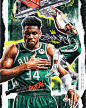 Antetokounmpo art basketball comic giannis grunge Milwaukee Bucks NBA Nike sports