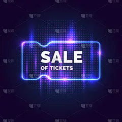 现代,票,霓虹灯,数码图形,商务,事件,直的,技术,促销