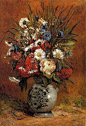 法国画家高更油画花卉作品
保罗·高更（Paul Gauguin，1848 - 1903）法国后印象派画家、雕塑家，与梵高、塞尚并称为后印象派三大巨匠，对现当代绘画的发展有着非常深远的影响。
1873 年高更开始绘画，并收藏画家作品。他拥有毕沙罗（Pissarro）、马奈（Manet）、雷诺阿（Renoir）、莫奈（Monet）、希斯里（Sisley）及塞尚（Cezanne）等人的作品。
1876 年，高更有一幅作品入选巴黎沙龙；次年他作了第一件雕塑作品。渐渐地，高更越来越专注于艺术创作，他参加了最后四届印