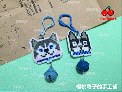 mozi216采集到樱桃弯子手工铺拼豆