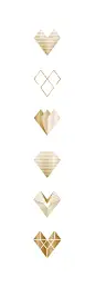 Between Heart &amp; Diamond : Creating my own visual identity - More elements soon -