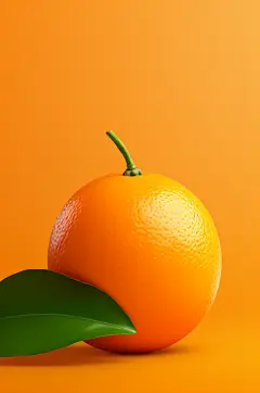 AI数字艺术脐橙橙子水果摄影图
