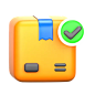 Safe Package  3D Icon