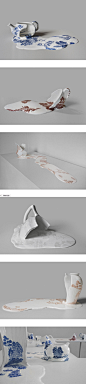 智利艺术家Livia Marin创意设计溶解的瓷器 | 新鲜创意图志