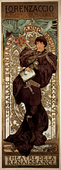 Alfons_Mucha_-_1896_-_Lorenzaccio.jpg (622×1728)