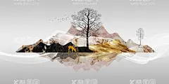 水墨麋鹿山水装饰画  - 源文件下载【酷图网】床头山水画,水墨晕染,山峰线条,意境山水画,新中式山水,抽象麋鹿,意境山水,禅意山水,金色线条山水,客厅装饰画,创意个性水墨,抽象山水,现代抽象山水,云雾山水,抽象线条,巨幅山水画,金箔山水,黑白装饰画,餐厅挂画,横幅山水,简约抽象山水,招财树,酒店挂画,水墨,卧室壁画,麋鹿山水,沙发山水背景,