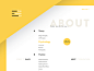 Designer Skills， ui,ux,website,webdesign,typography,about,personal,minimal,yellow,cv,resume,skills,I love this color