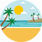 adventure, beach, landscape, ocean, summer, travel, vacation icon