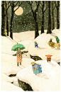 日本著名插画设计师junaida插画系列欣赏（五） 插画艺术--创意图库 #采集大赛#