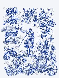 欧式香水 插画可受权 - 小红书