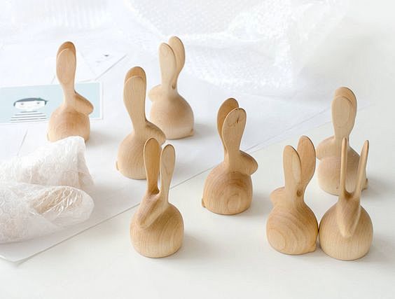 + little wooden cuties from Nämä shop + http://nama.fi/shop/crafted-wooden-rabbit/#3