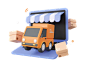Online Delivery Service 3D Icon