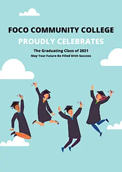 Community College Graduation Celebration Posters