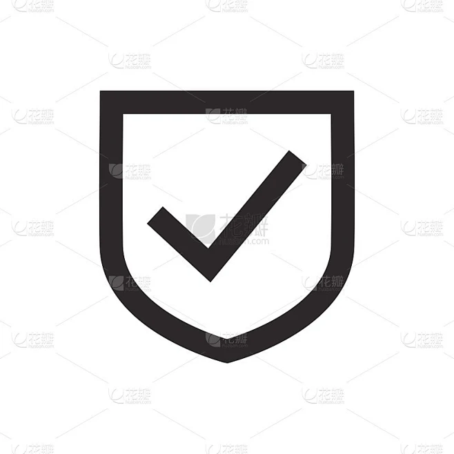 shield icon vector design illustration素材-花瓣网