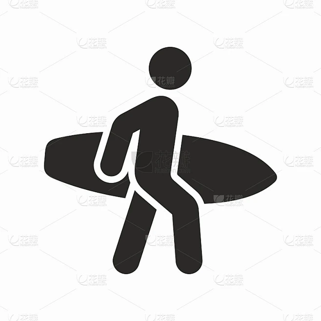 冲浪者图标素材-花瓣网