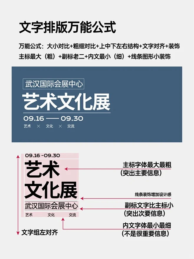 文字编排，标题组排版（万能公式）-花瓣网