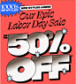 up to 50 percent off - epic labor day sale