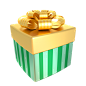 —Pngtree—3d green christmas day gift_5524642