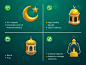 Ramadan and Eid Mubarak 3D Icons — 3D Assets on UI8
