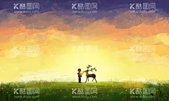 唯美麋鹿插画图片  - 源文件下载【酷图网】意境,唯美,梦幻,创意,插画,手绘,梦境,小清新海报,卡通插画,古风,温馨,文艺范,文艺海报,手绘风,浪漫,治愈系,可爱,温暖,安逸,舒适,梦中世界,动漫壁纸,森系,森系插画,淡雅,文艺风,中国风,放飞梦想,小清新,元素,韵味,国潮,麋鹿,花丛,金色麋鹿,发财鹿,梅花鹿,森林,丛林,玄关画,装饰画,