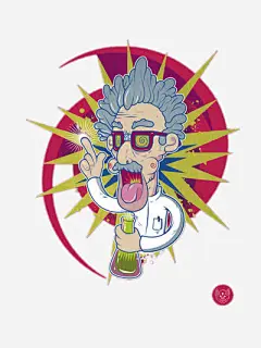 插画免抠素材_新图网 https://ixintu.com 彩色 插画 摇滚 老爷爷 装饰