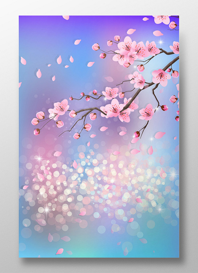 桃花背景  文艺背景  清新背景 纯背景...
