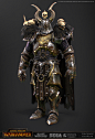 CHS CHOSEN, Vlad Costin : Chaos dude in da house  another character that I made for Warhammer Total War, with customizable  helmets, shoulders, gauntlets and kneepads. Now Im thinking I should do all the tears on the cape with alpha...