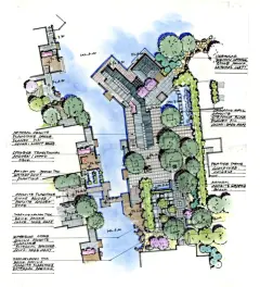 配色清新的平面图