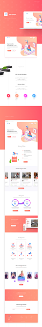 Yoga web design concept : Yoga web design