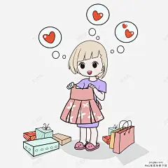 双十一买买买电商剁手女生手绘矢量搜索1111电商剁 元素 免抠png 设计图片 免费下载 页面网页 平面电商 创意素材