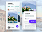 travel app screens blue popular venice search booking ticket inspiration ios web dribbble nice100 app ux branding vector typography design ps mobile sudhan illustration